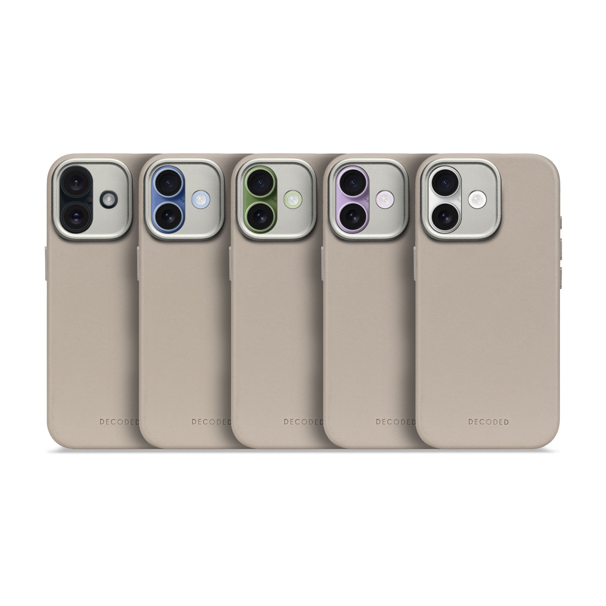 Leather Case iPhone 17 - Solid Clay - DECODED Decoded Leather Case iPhone 17 - Solid Clay - DECODED Decoded