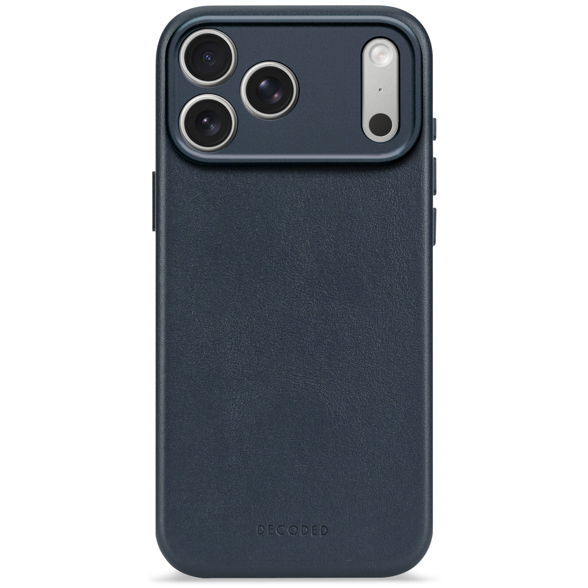 Leather Case iPhone 17 Pro Navy Shadow DECODED – Decoded