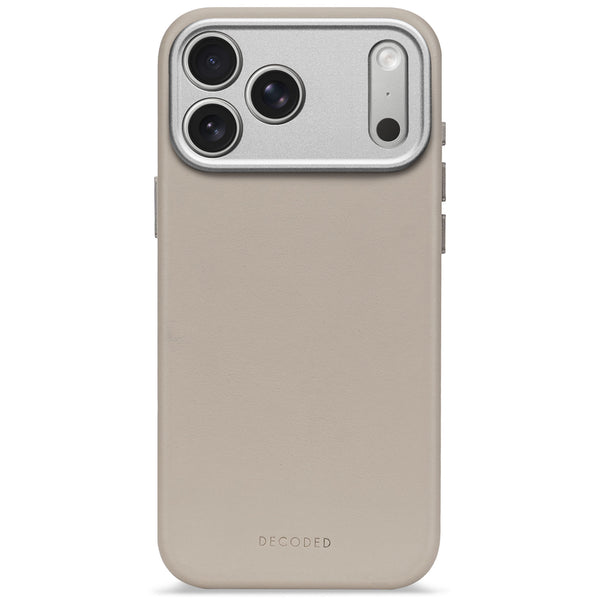 Leather Case iPhone 17 Pro - Solid Clay - DECODED – Decoded