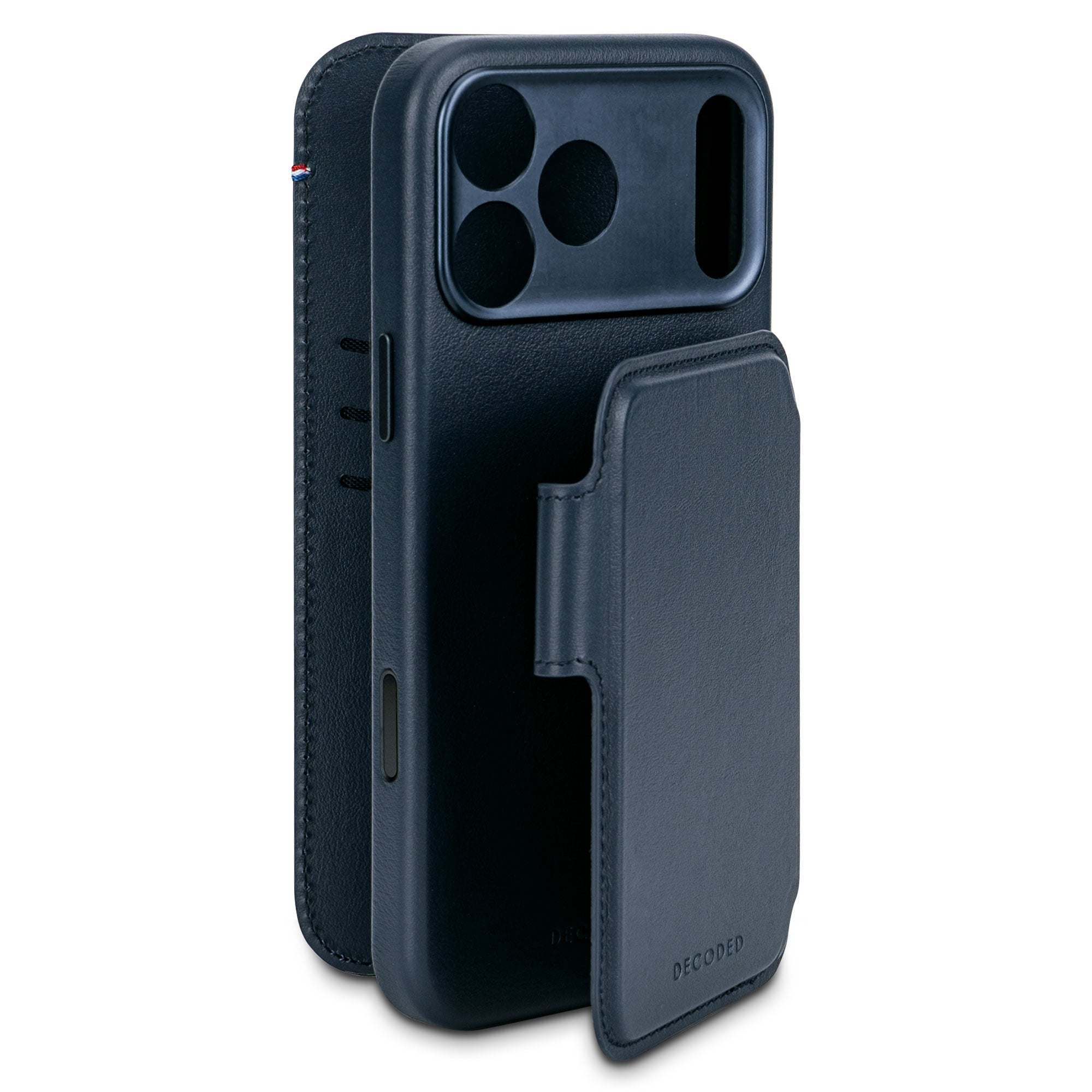 Leather Detachable Wallet Case iPhone 17 Pro Max - Navy Shadow