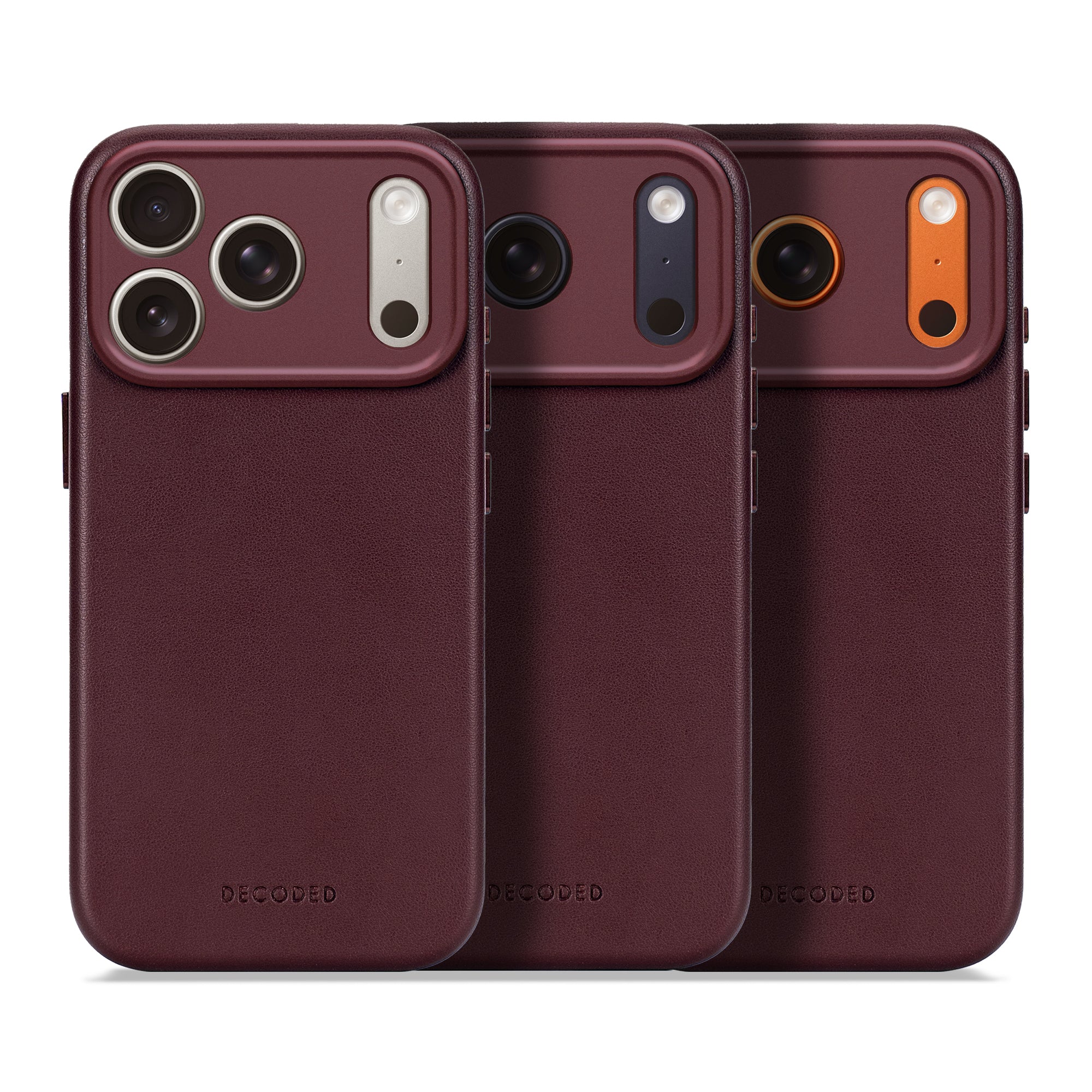 Leather Case iPhone 17 Pro Max - Dark Ruby - DECODED – Decoded