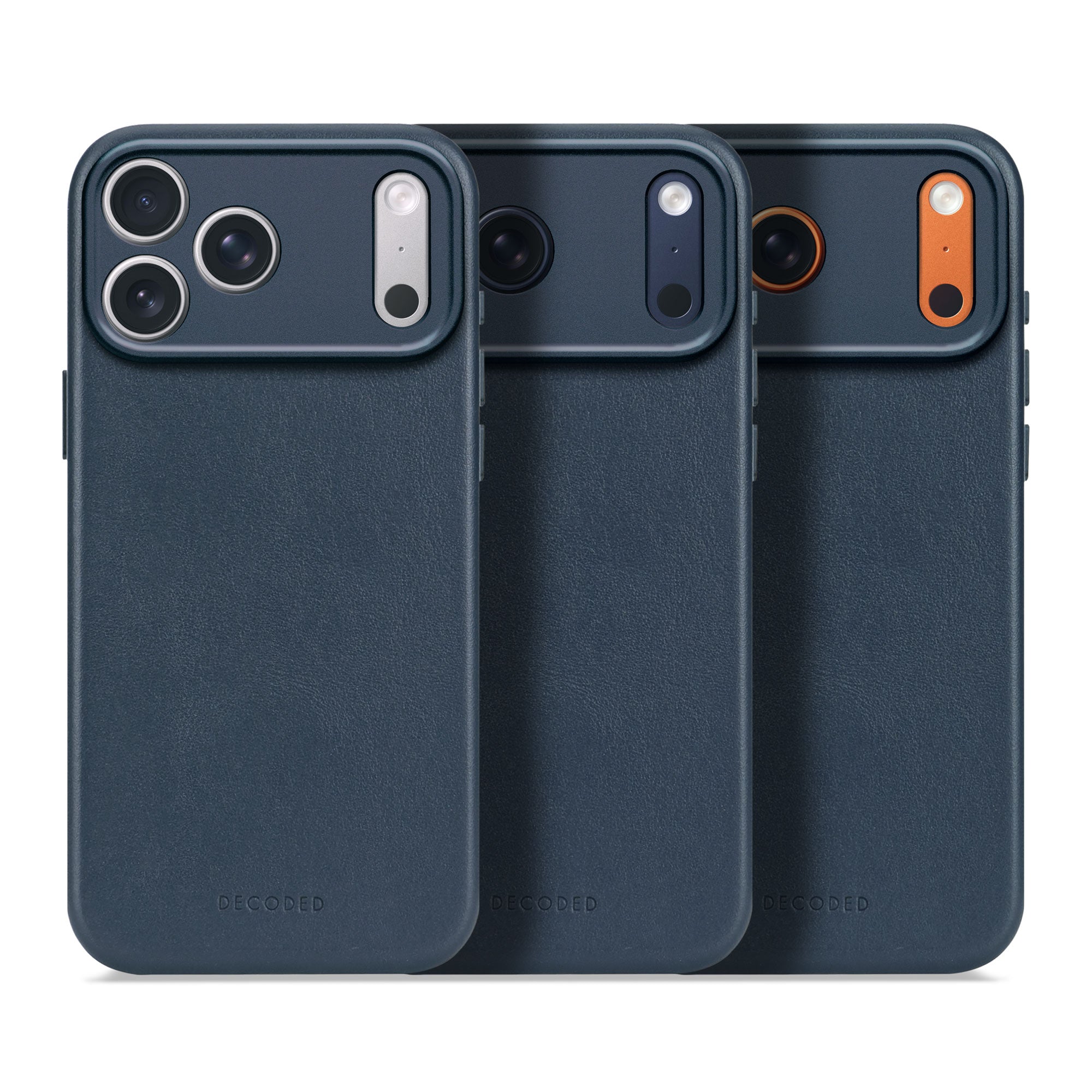 Leather Case iPhone 17 Pro Max - Navy Shadow - DECODED – Decoded