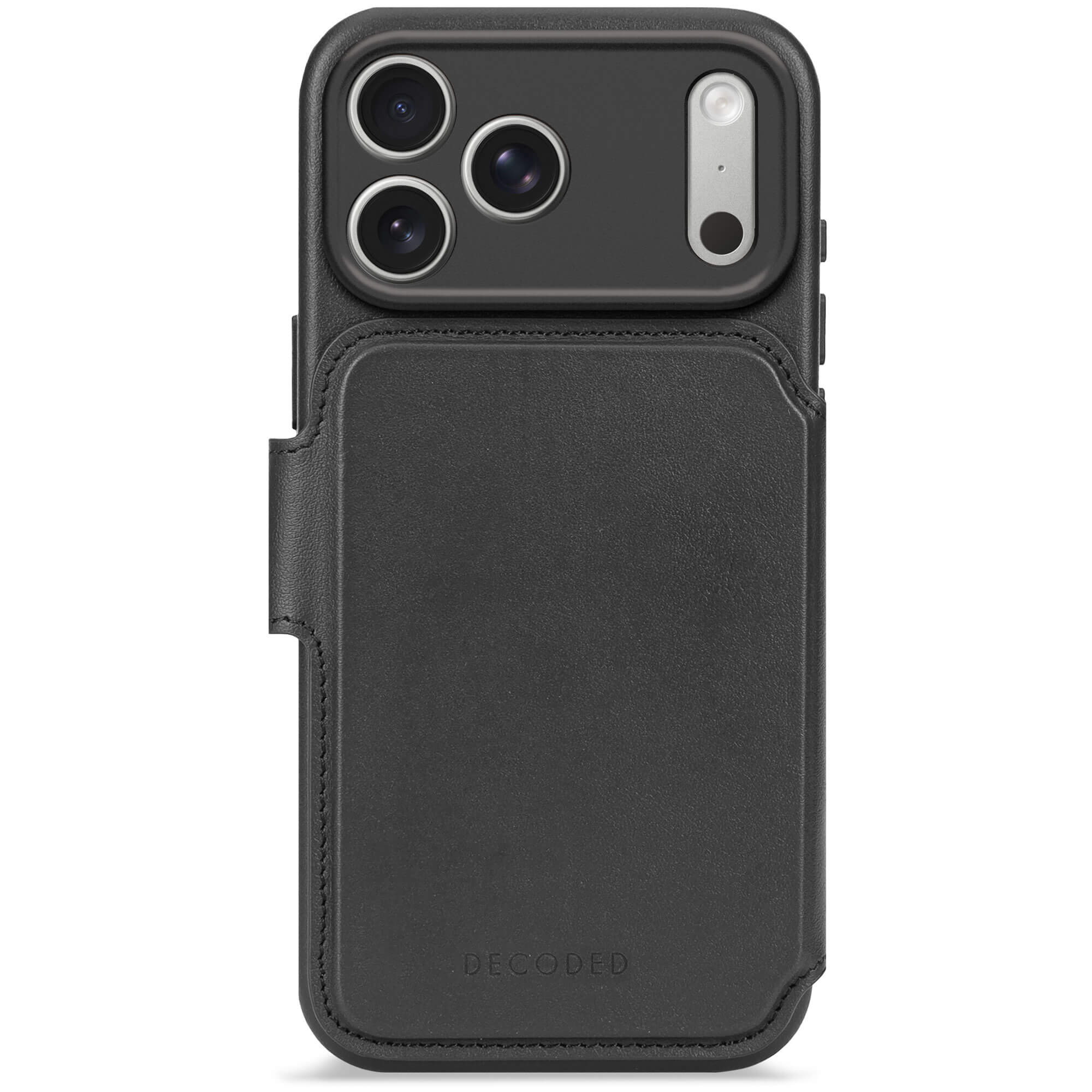 DECODED Leather Detachable Wallet Case | Black | iPhone 17 Pro Max DECODED Leather Detachable Wallet Case | Black | iPhone 17 Pro Max