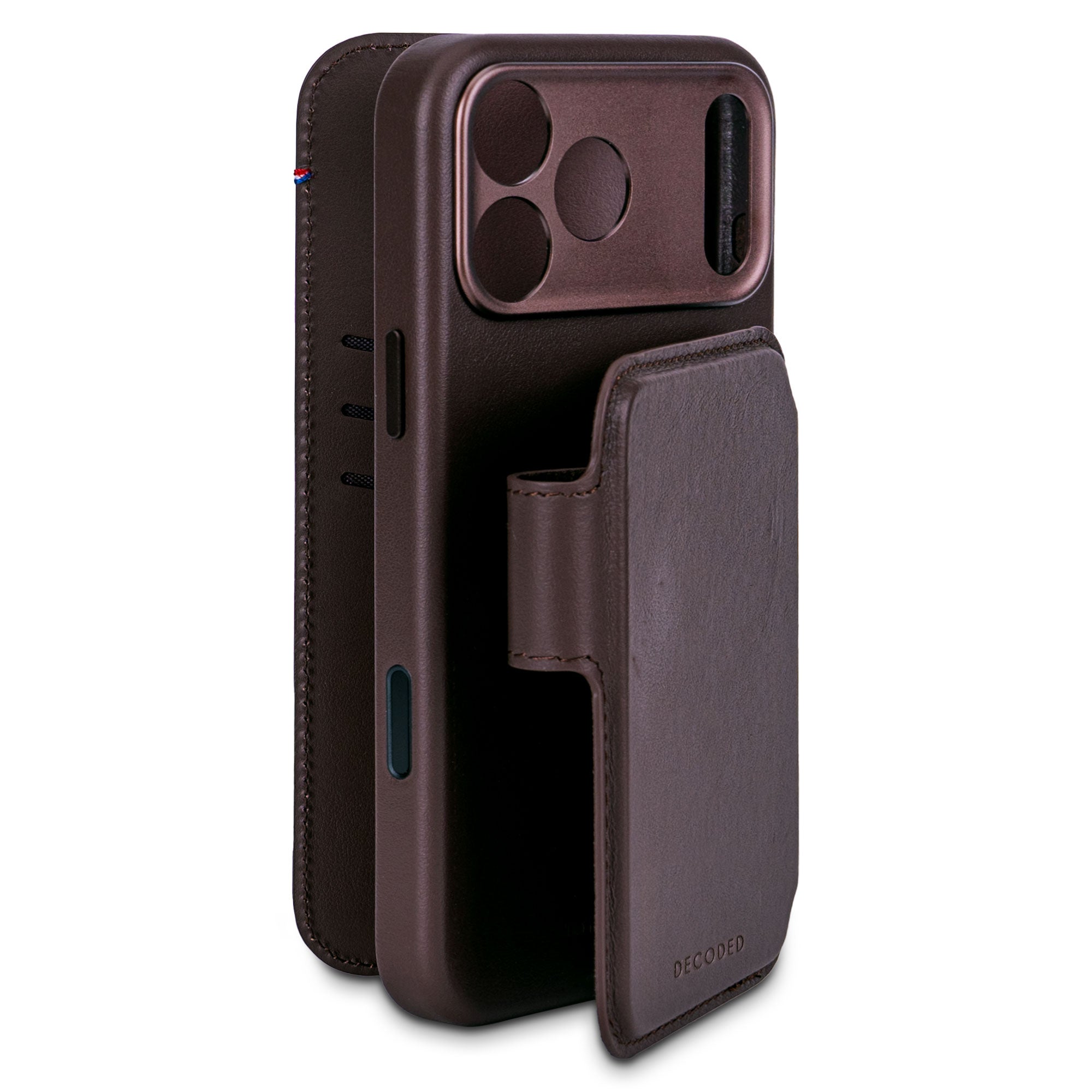 Leather Detachable Wallet Case iPhone 17 Pro Max - Chocolate Brown Leather Detachable Wallet Case iPhone 17 Pro Max - Chocolate Brown