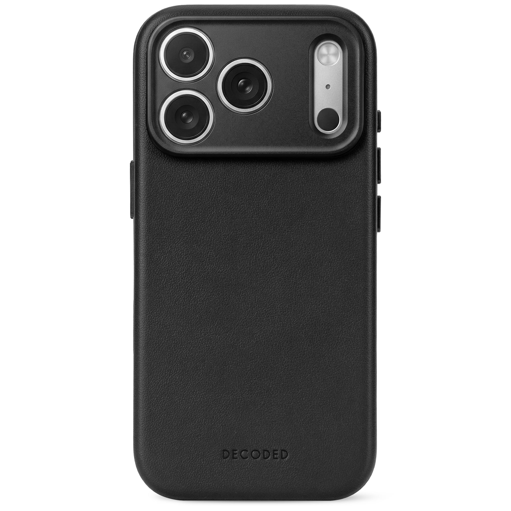 Leather Case iPhone 18 Pro | Black | DECODED – Decoded