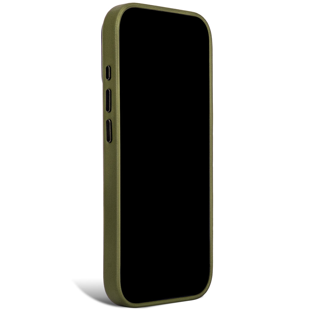 ワン iPhoneケース Leather Case iPhone 18 Pro | Moss Green | DECODED – Decoded