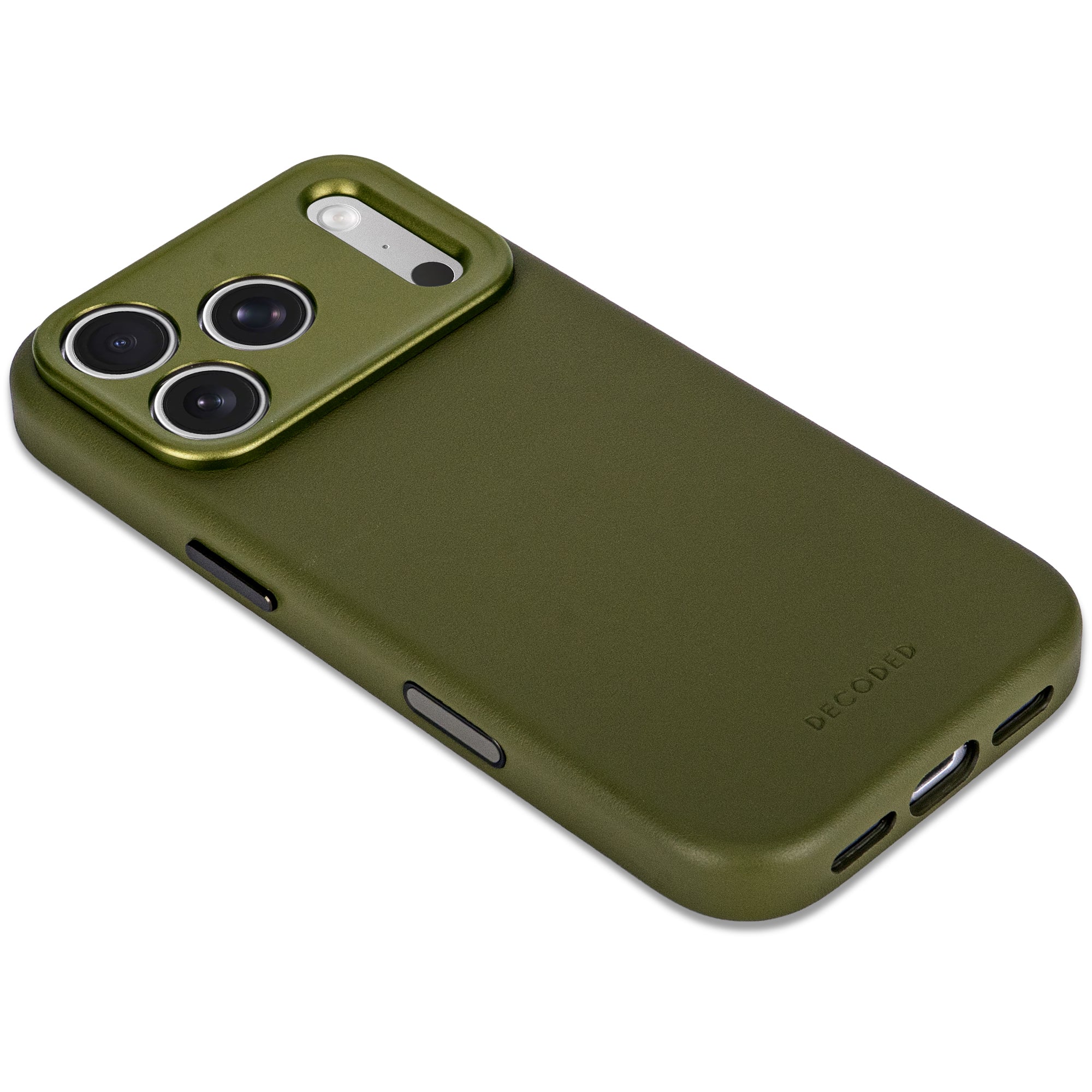 Leather Case iPhone 18 Pro | Moss Green | DECODED – Decoded