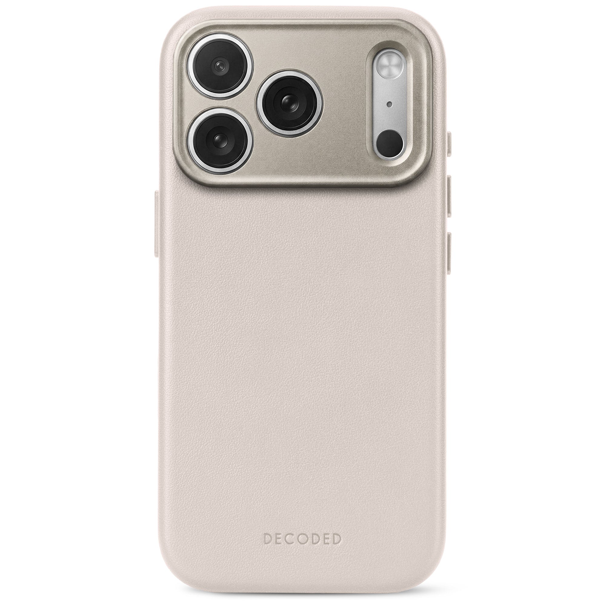 Leather Case iPhone 18 Pro | Taupe | DECODED – Decoded | Canada