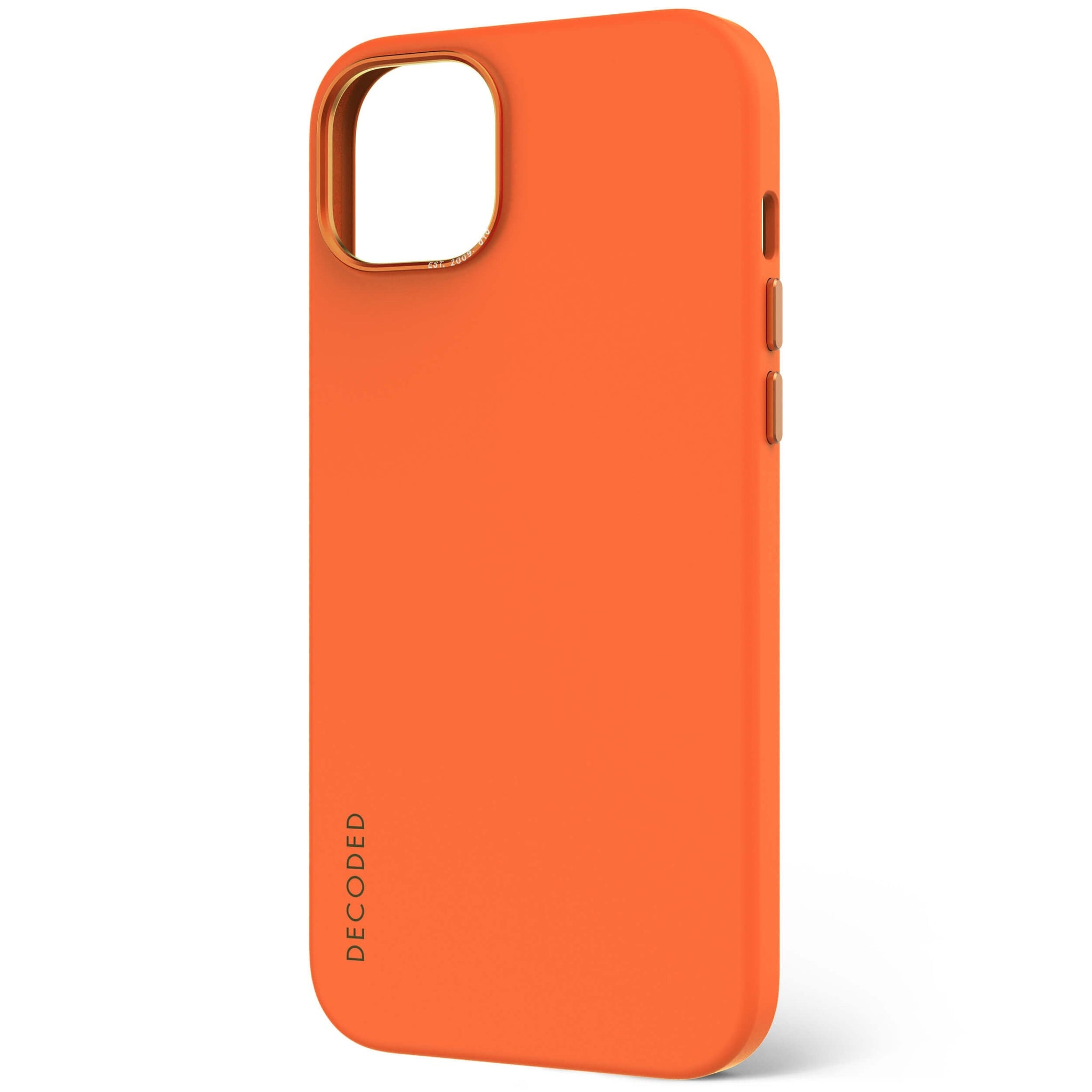 AntiMicrobial Silicone Back Case iPhone 15 Plus - Apricot Orange