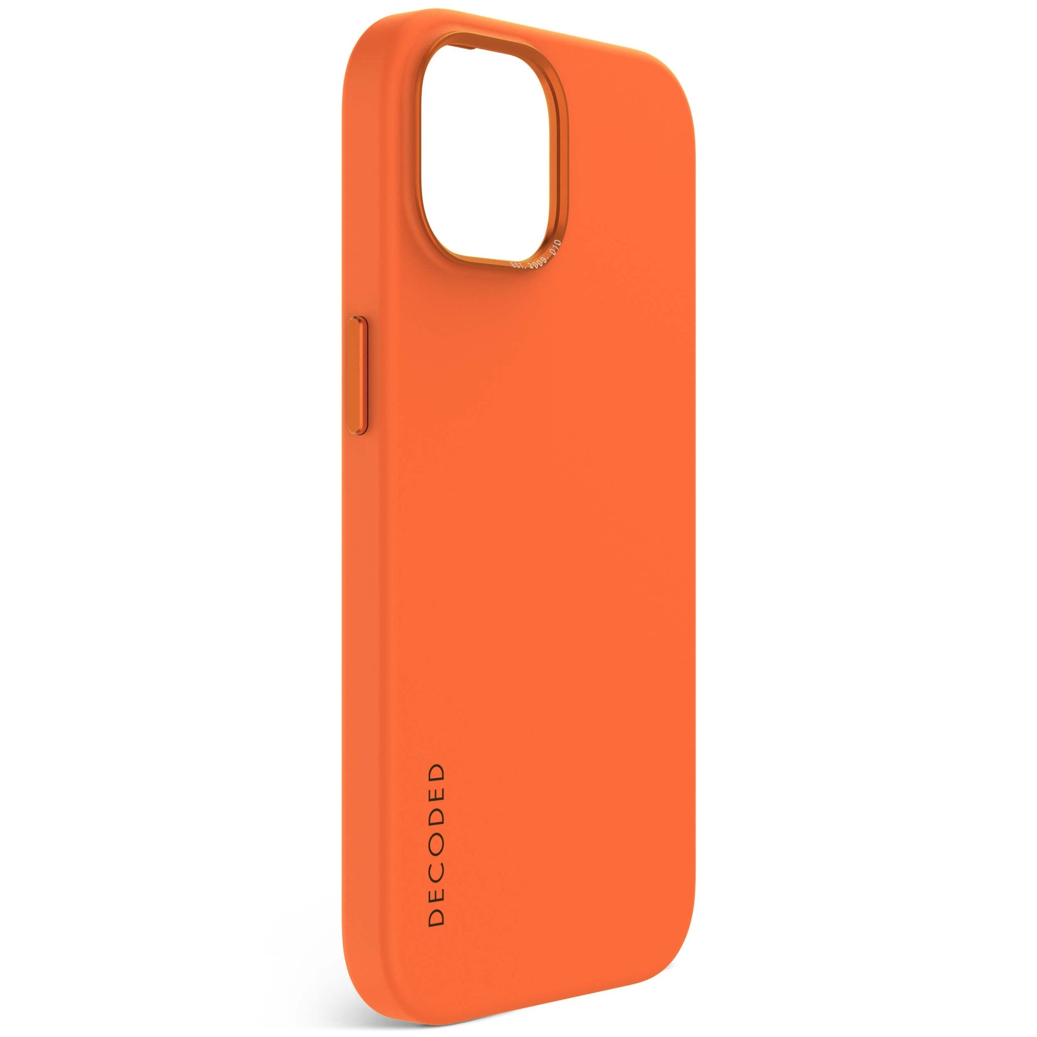 AntiMicrobial Silicone Back Case iPhone 15 - Apricot Orange