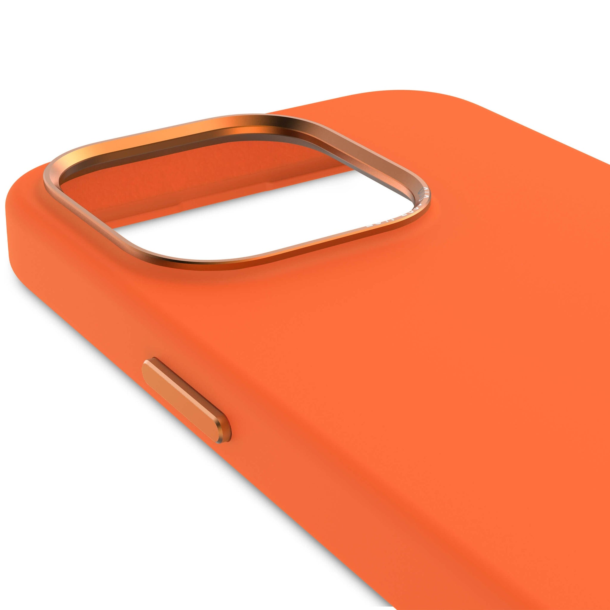 AntiMicrobial Silicone Back Case iPhone 15 Pro - Apricot Orange