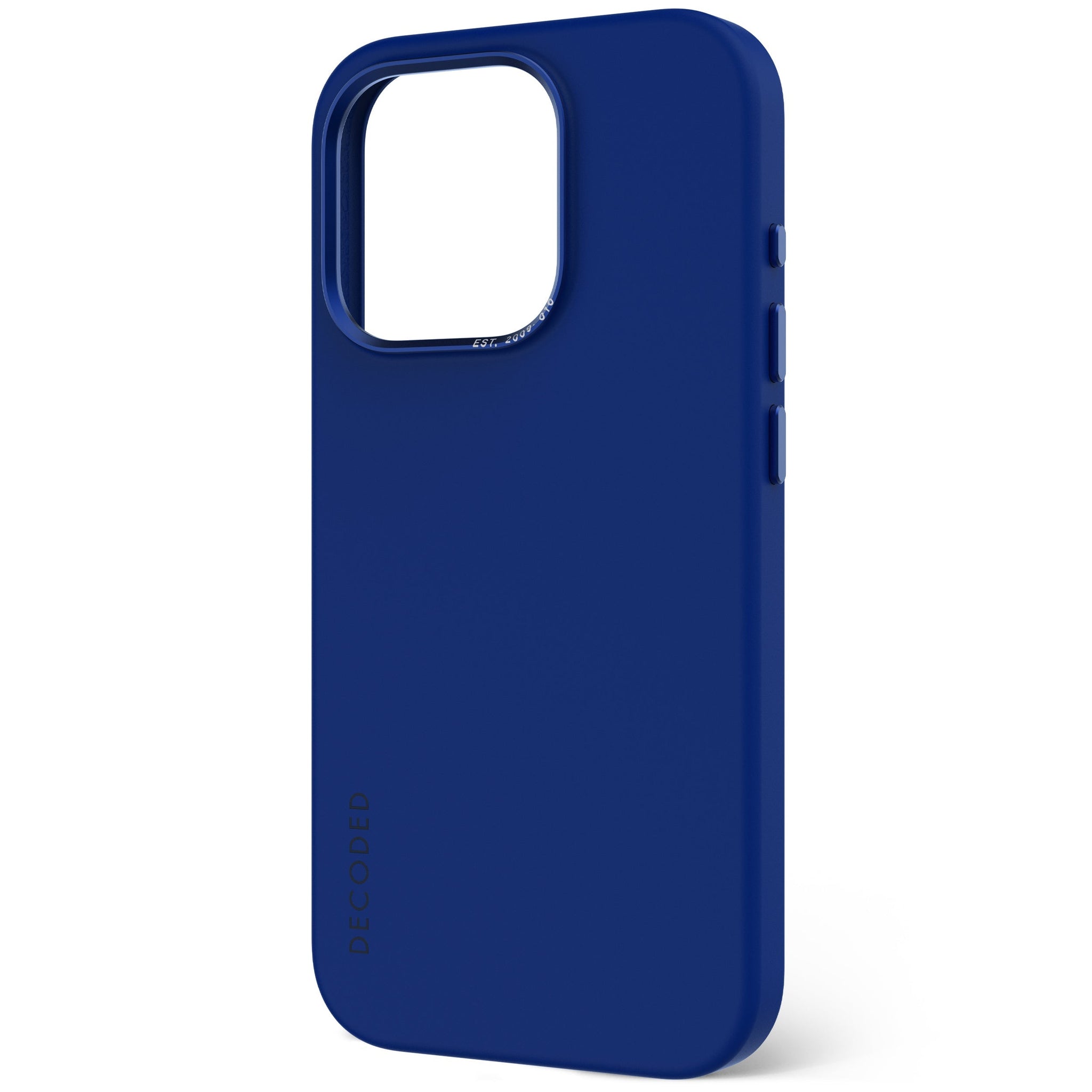 AntiMicrobial Silicone Back Case iPhone 15 Pro - Galactic Blue