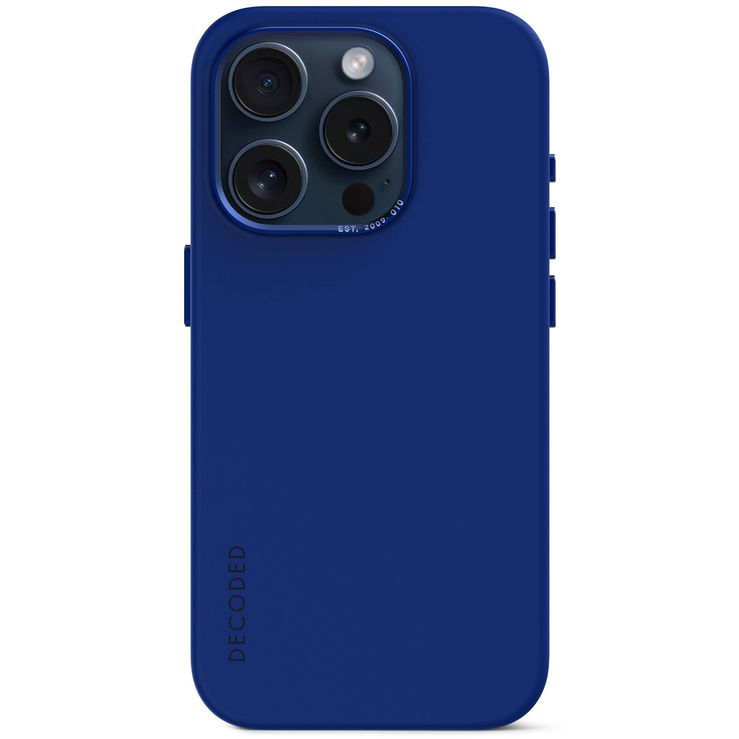 AntiMicrobial Silicone Back Case iPhone 15 Pro Max - Galactic Blue