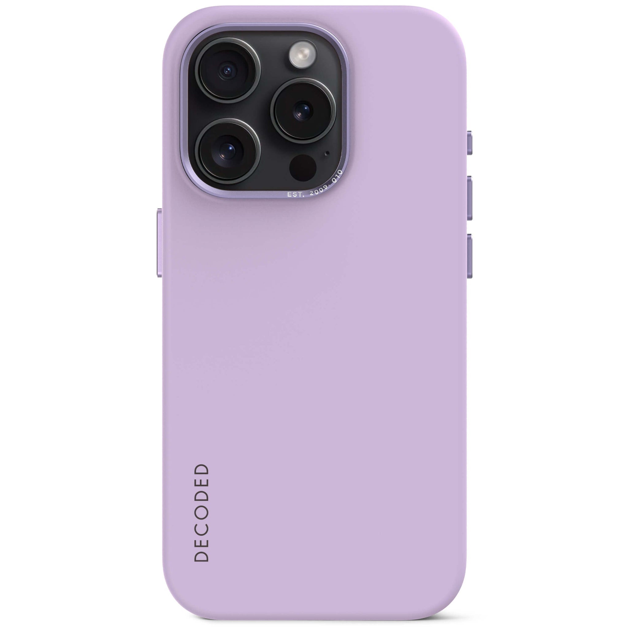 AntiMicrobial Silicone Back Case iPhone 15 Pro Max - Lavender Purple -  DECODED  Decoded