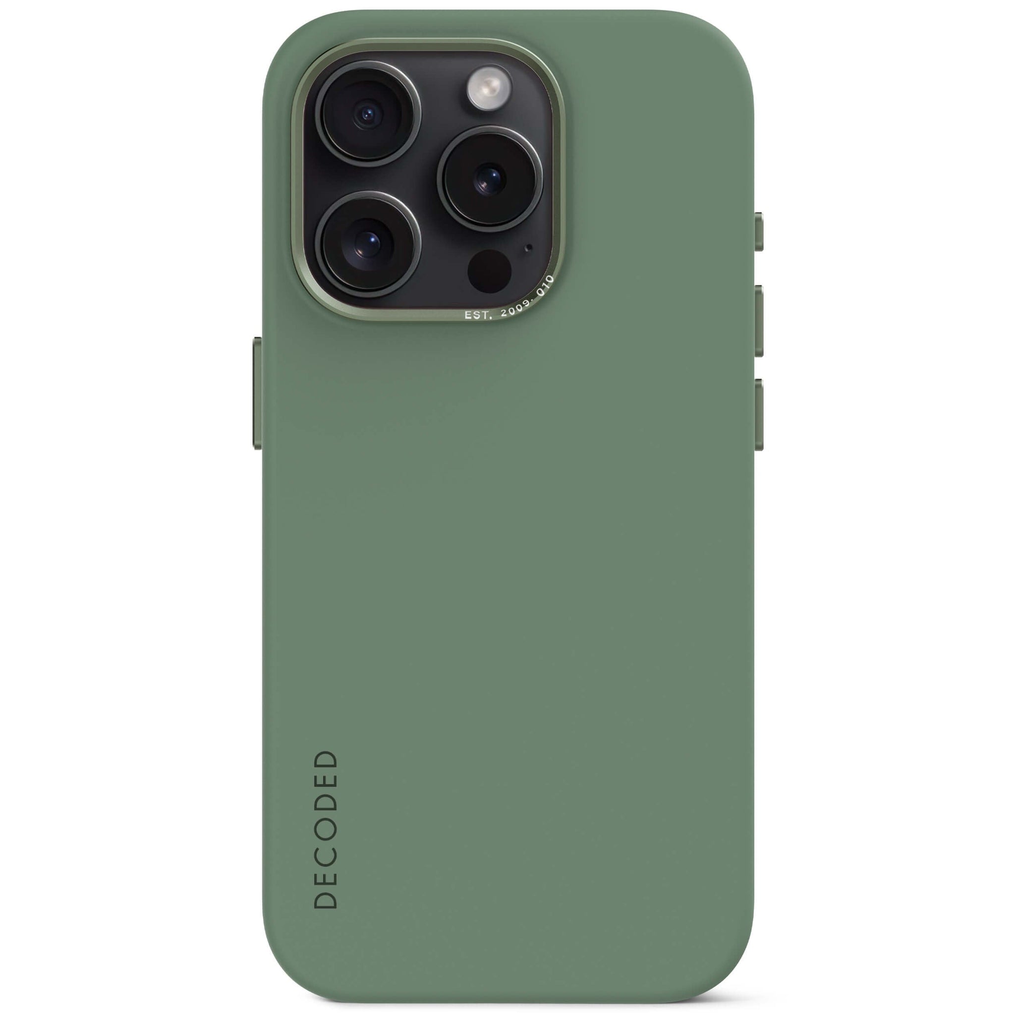AntiMicrobial Silicone Back Case iPhone 15 Pro Max - Sage Leaf