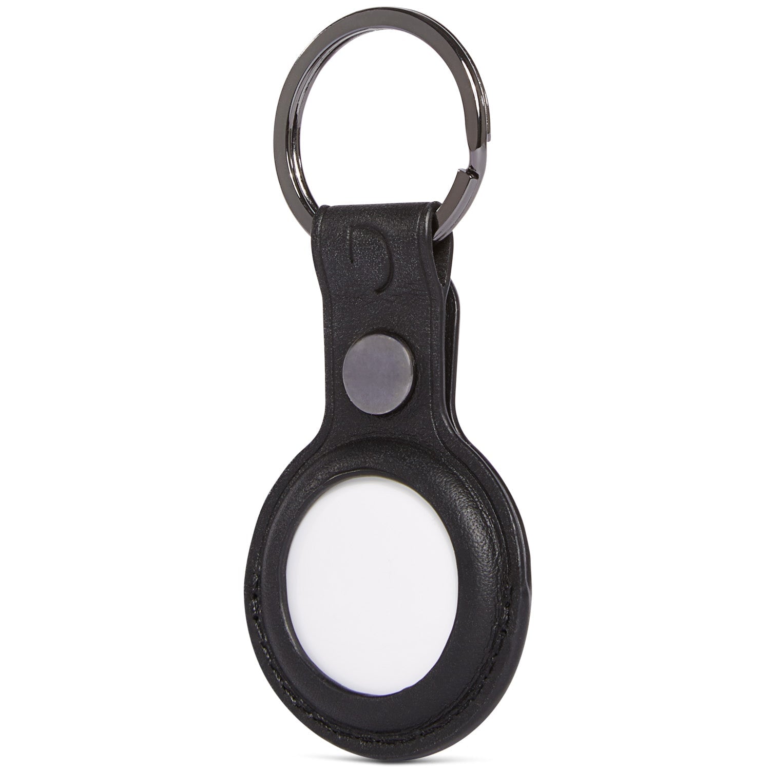 Leather AirTag Keychain | Black – Decoded