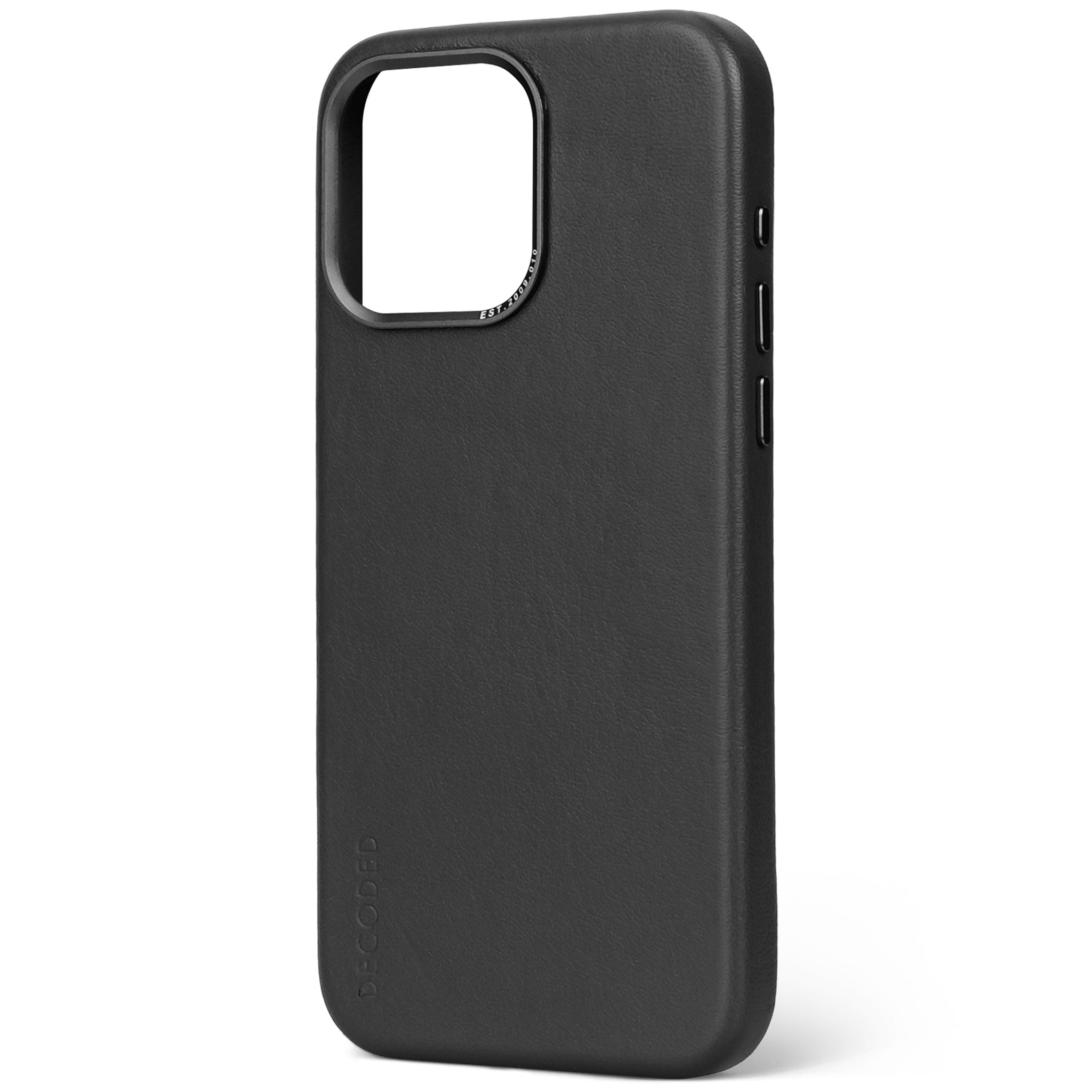 Leather Back Case iPhone 15 Pro Max - Black - DECODED – Decoded