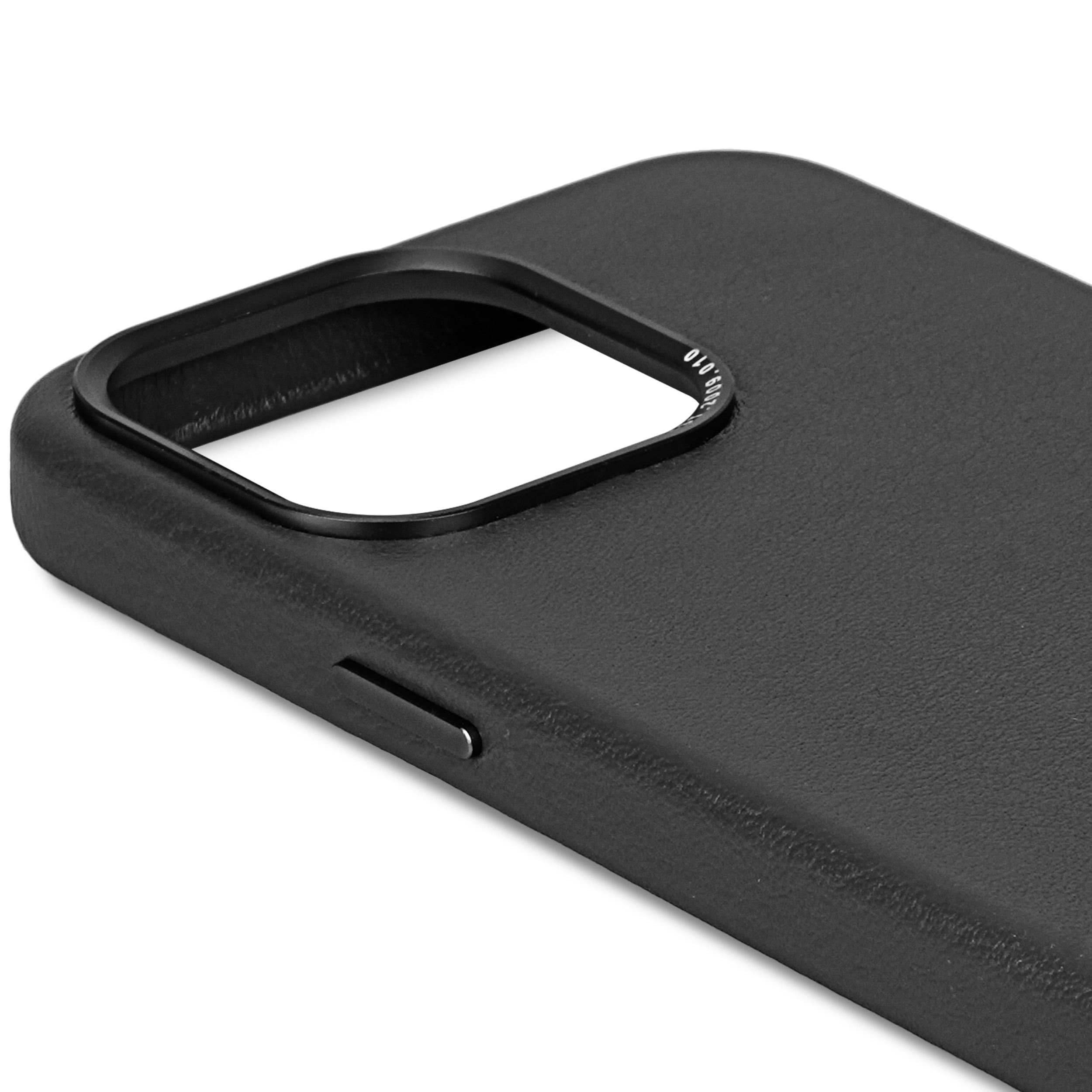 Leather Back Case iPhone 15 Pro - Black - DECODED Decoded Leather Back Case iPhone 15 Pro - Black - DECODED Decoded