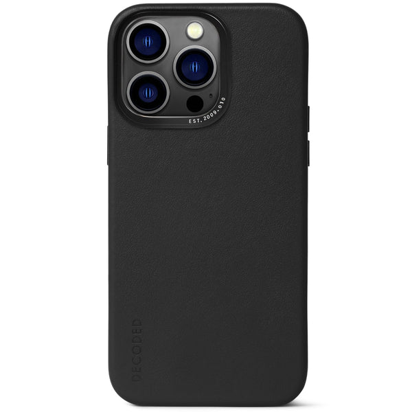 Leather Back Case iPhone 14 Pro Max - Black - DECODED – Decoded
