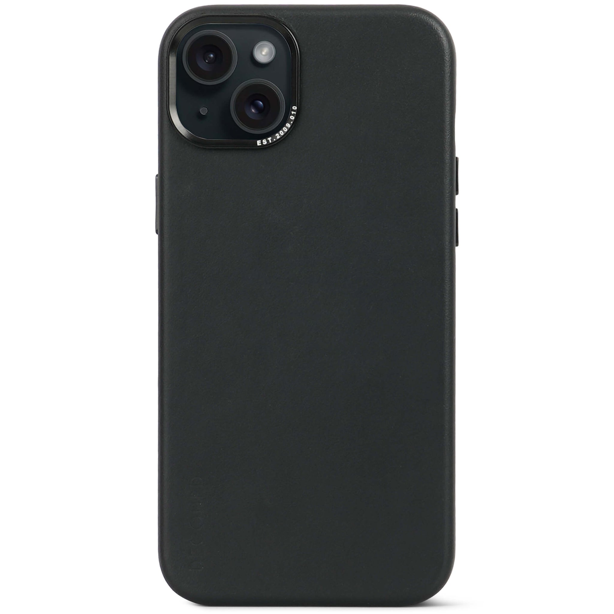 Leather Back Case iPhone 15 Plus - Black - DECODED – Decoded