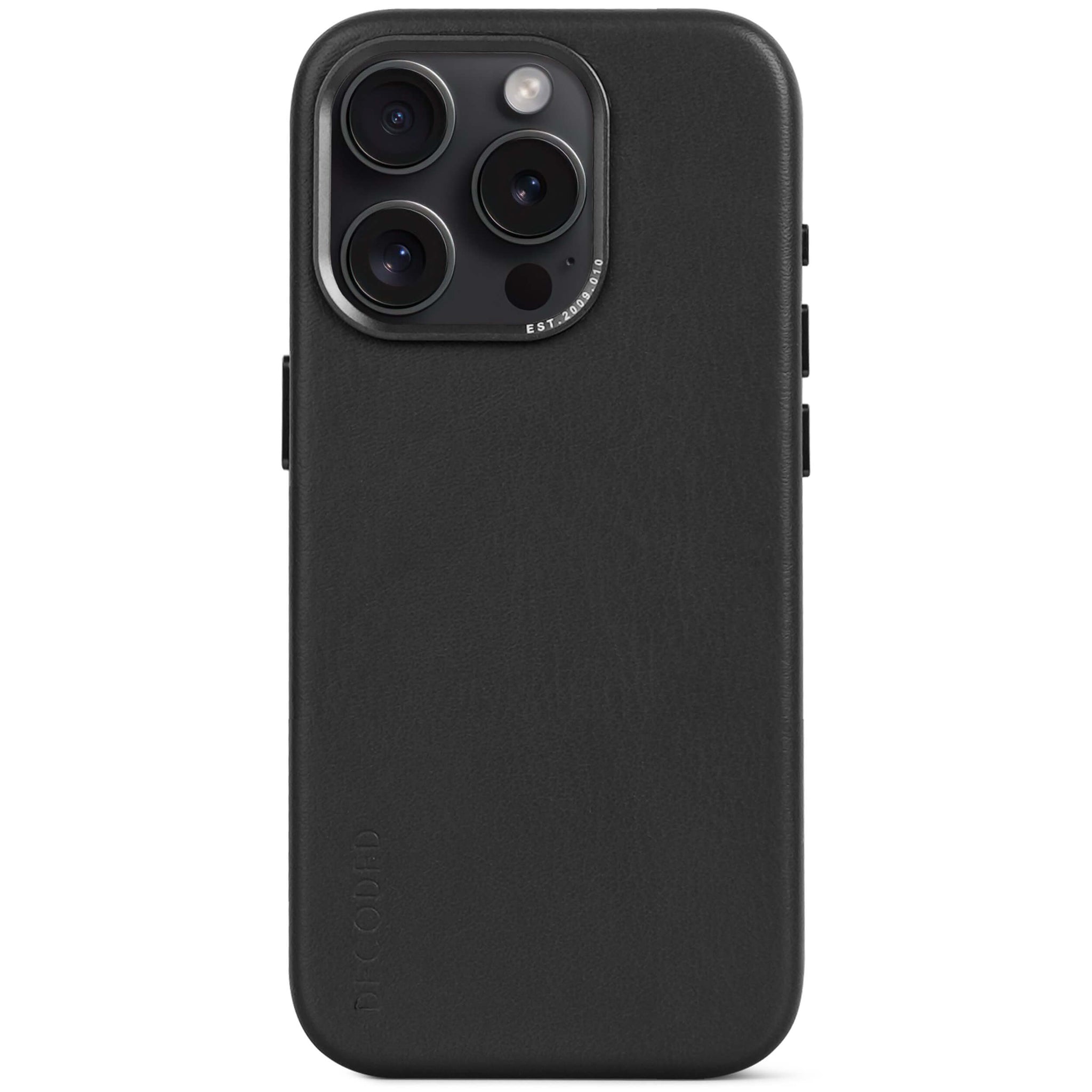 DECODED Leather Back Case | Black | iPhone 15 Pro | D24IPO15PBC1BK DECODED Leather Back Case | Black | iPhone 15 Pro | D24IPO15PBC1BK