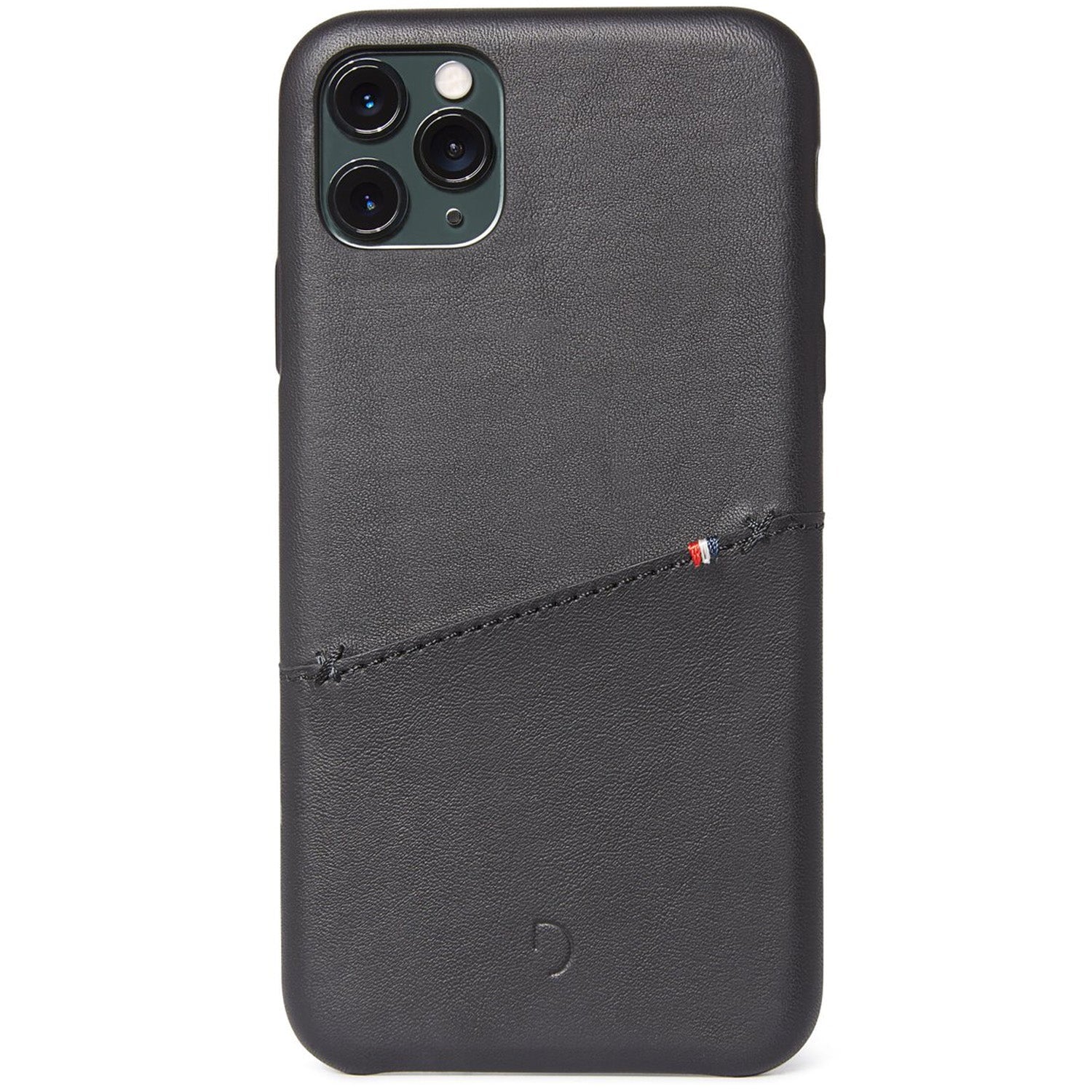 Leather Back Cover Card Case | Black Decoded Leather Back Cover Card Case | Black Decoded