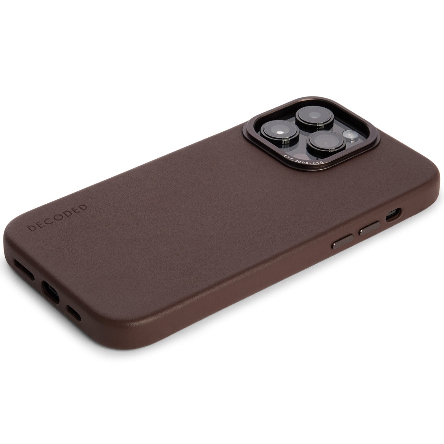 Leather Back Case iPhone 14 Pro - Chocolate Brown Leather Back Case iPhone 14 Pro - Chocolate Brown