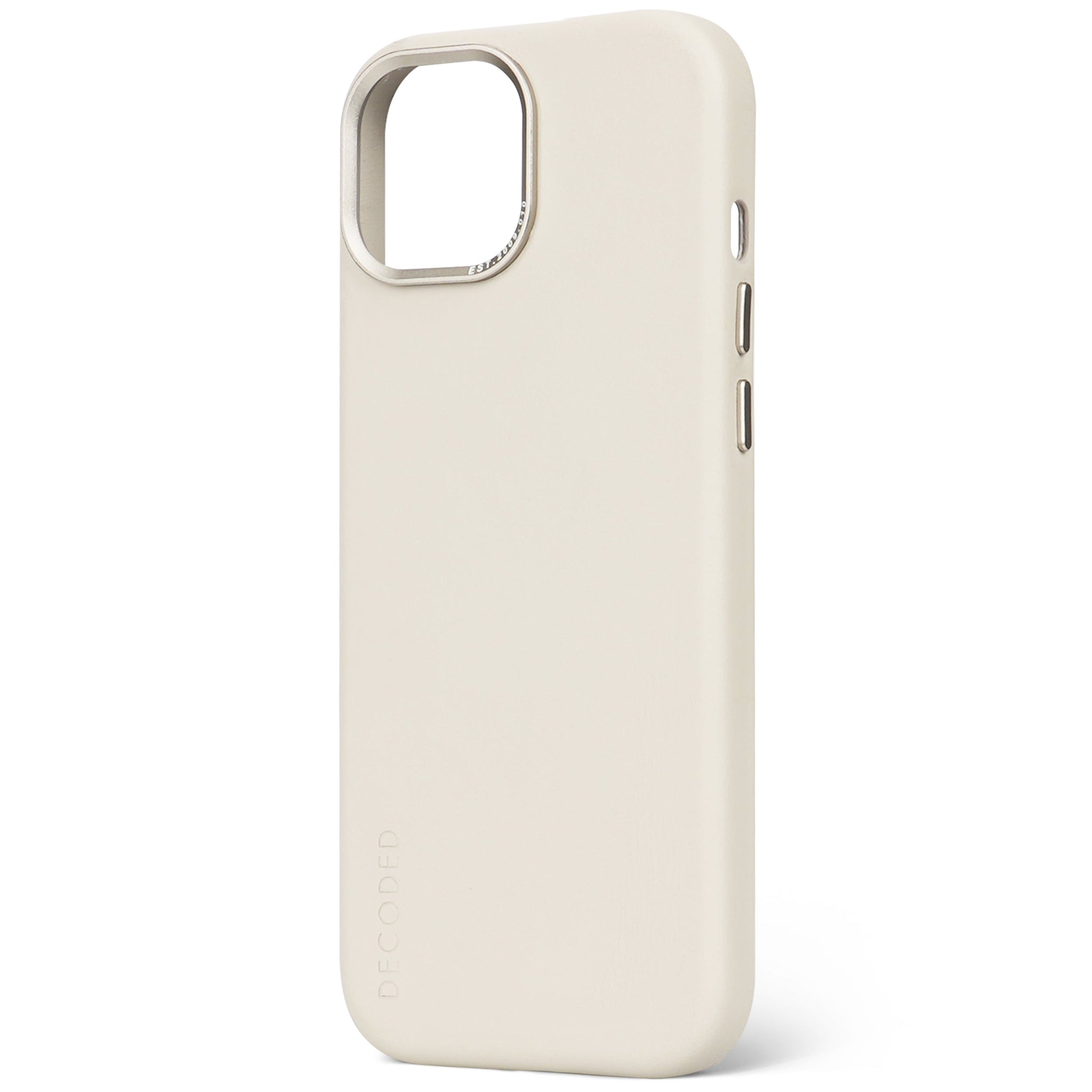 Leather Back Case iPhone 15 - Clay Beige - DECODED – Decoded