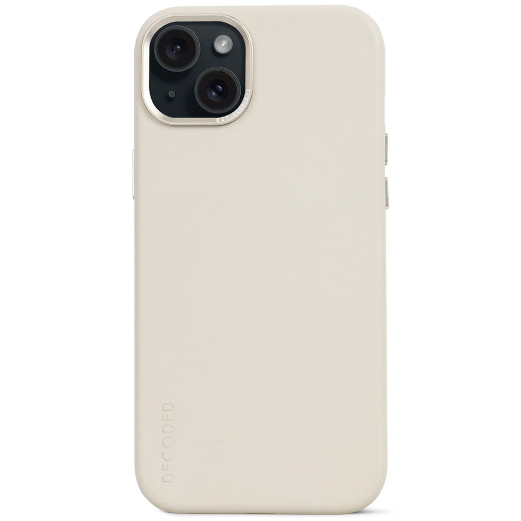 i15 Plus Leather Back Cover