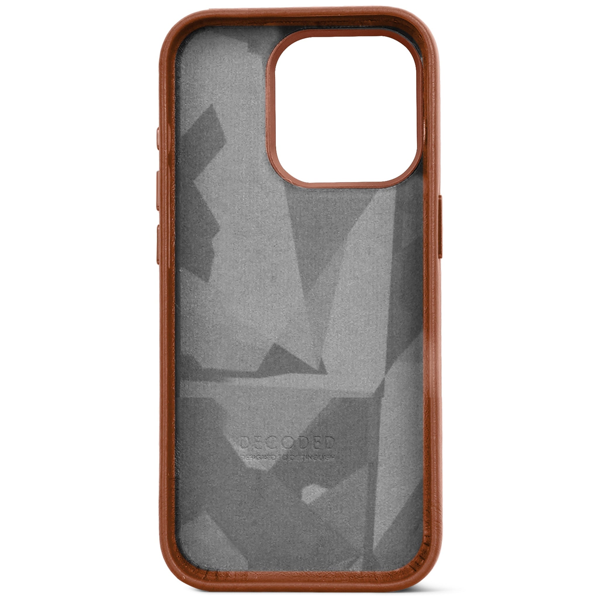 Leather Back Case iPhone 15 Pro - Tan Brown - DECODED – Decoded