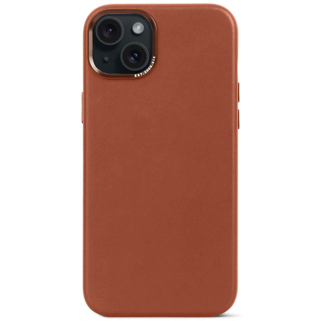i15 Plus Leather Back Cover
