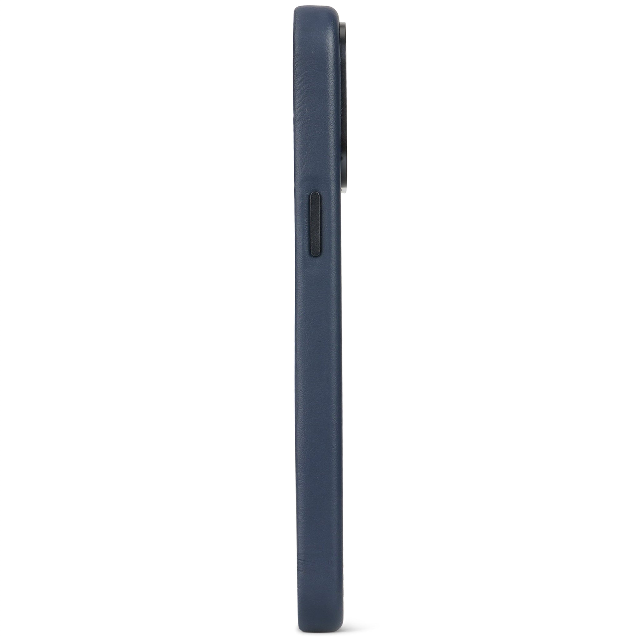 Leather Back Case iPhone 15 Pro Max - True Navy Blue - DECODED