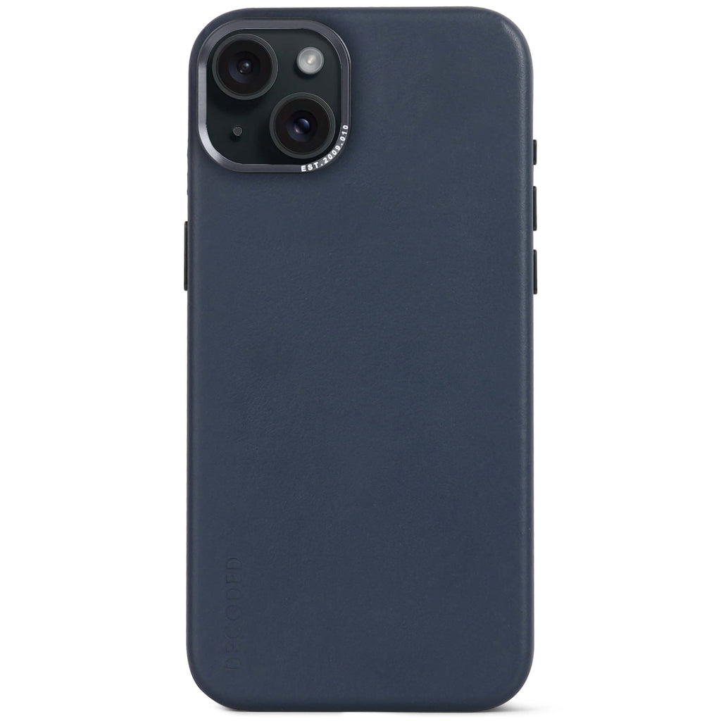 i15 Plus Leather Back Cover