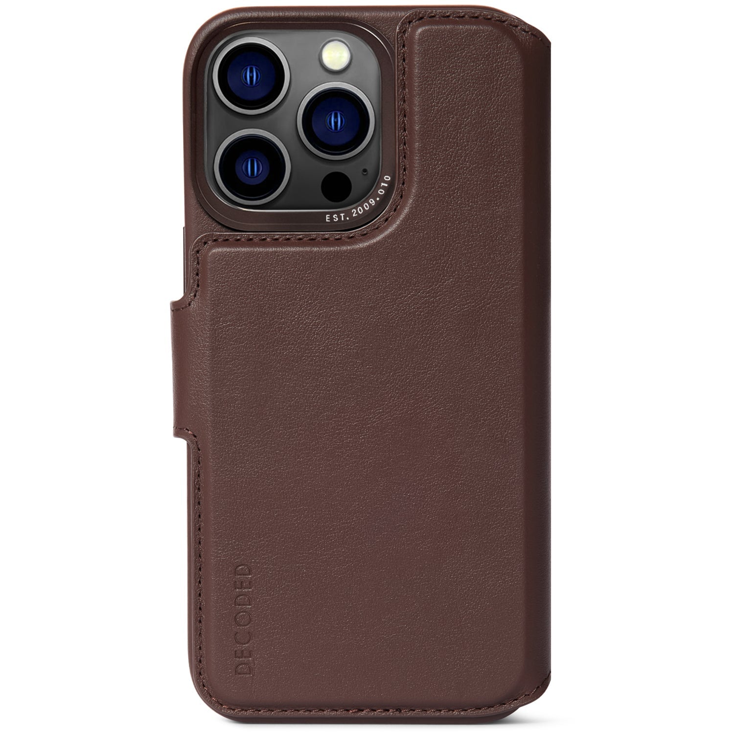 Leather Detachable Wallet Case iPhone 14 Pro Max - Chocolate Brown - DECODED Decoded Leather Detachable Wallet Case iPhone 14 Pro Max - Chocolate Brown - DECODED Decoded