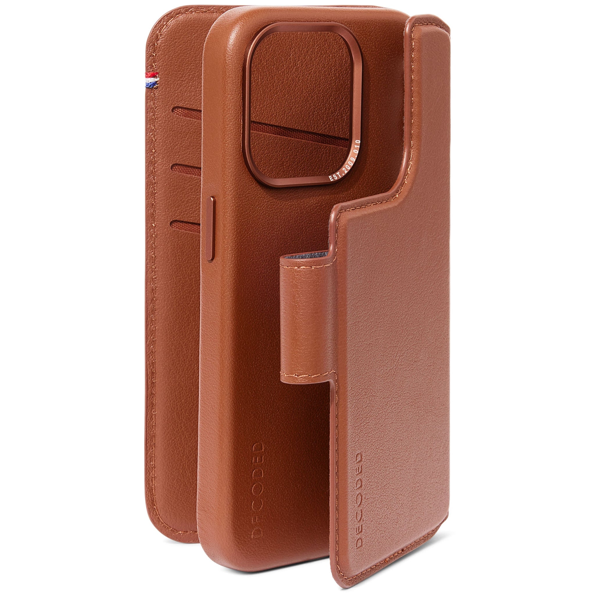 Leather Detachable Case iPhone 15 Pro - Tan Brown - DECODED Decoded Leather Detachable Case iPhone 15 Pro - Tan Brown - DECODED Decoded