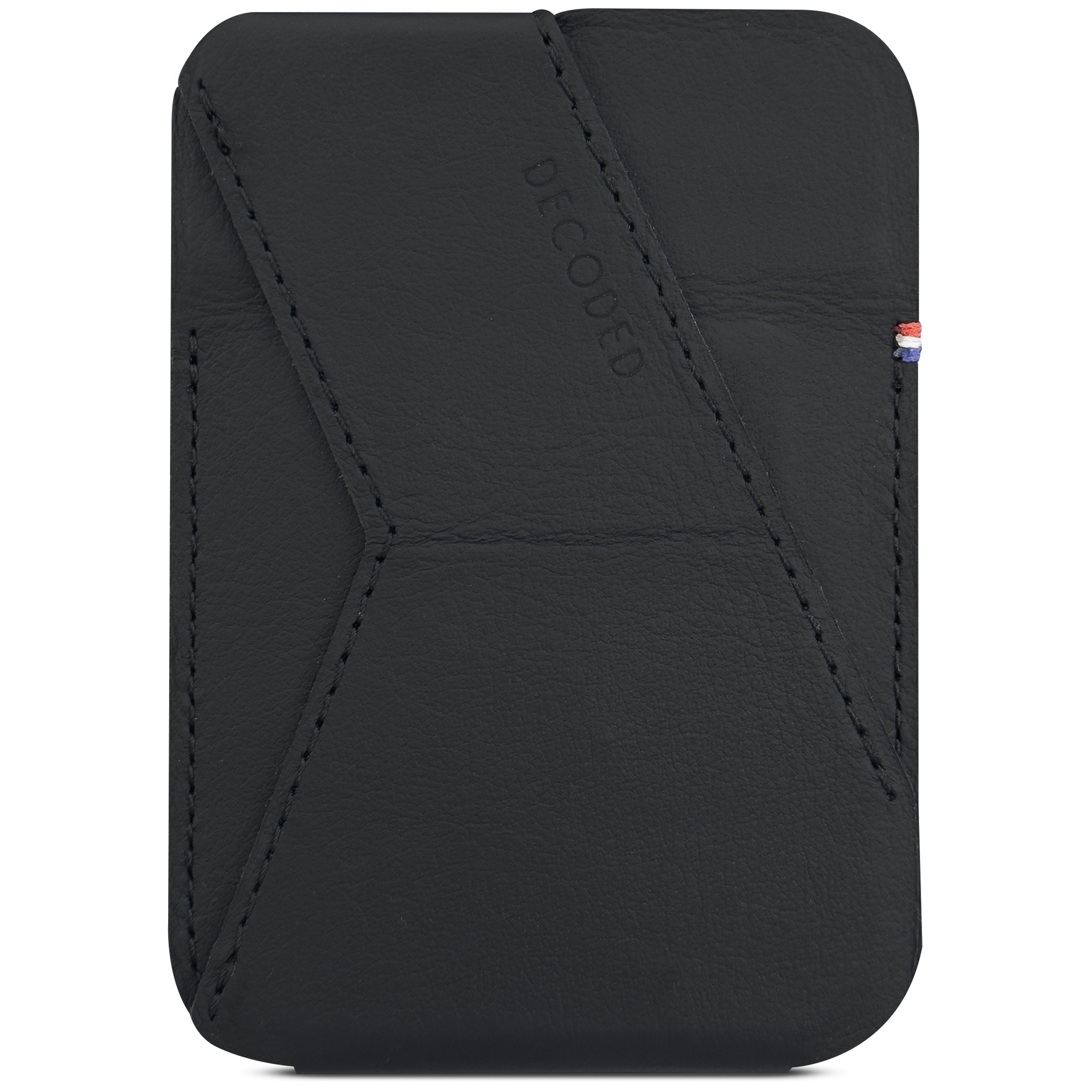 DECODED Leather MagSafe Wallet Stand | Black