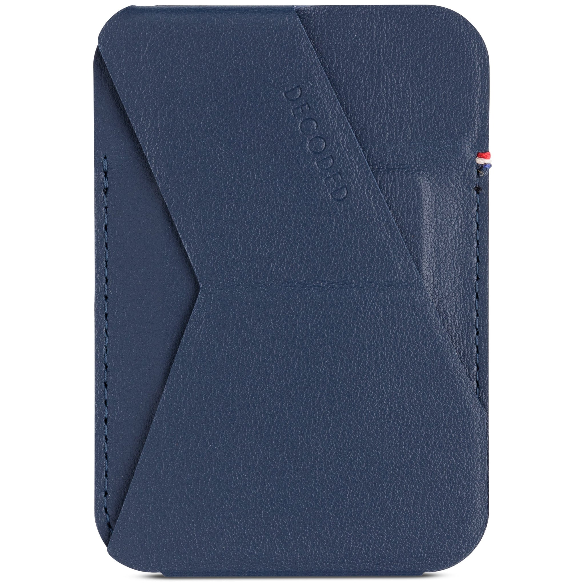 Leather MagSafe Wallet Stand | Navy