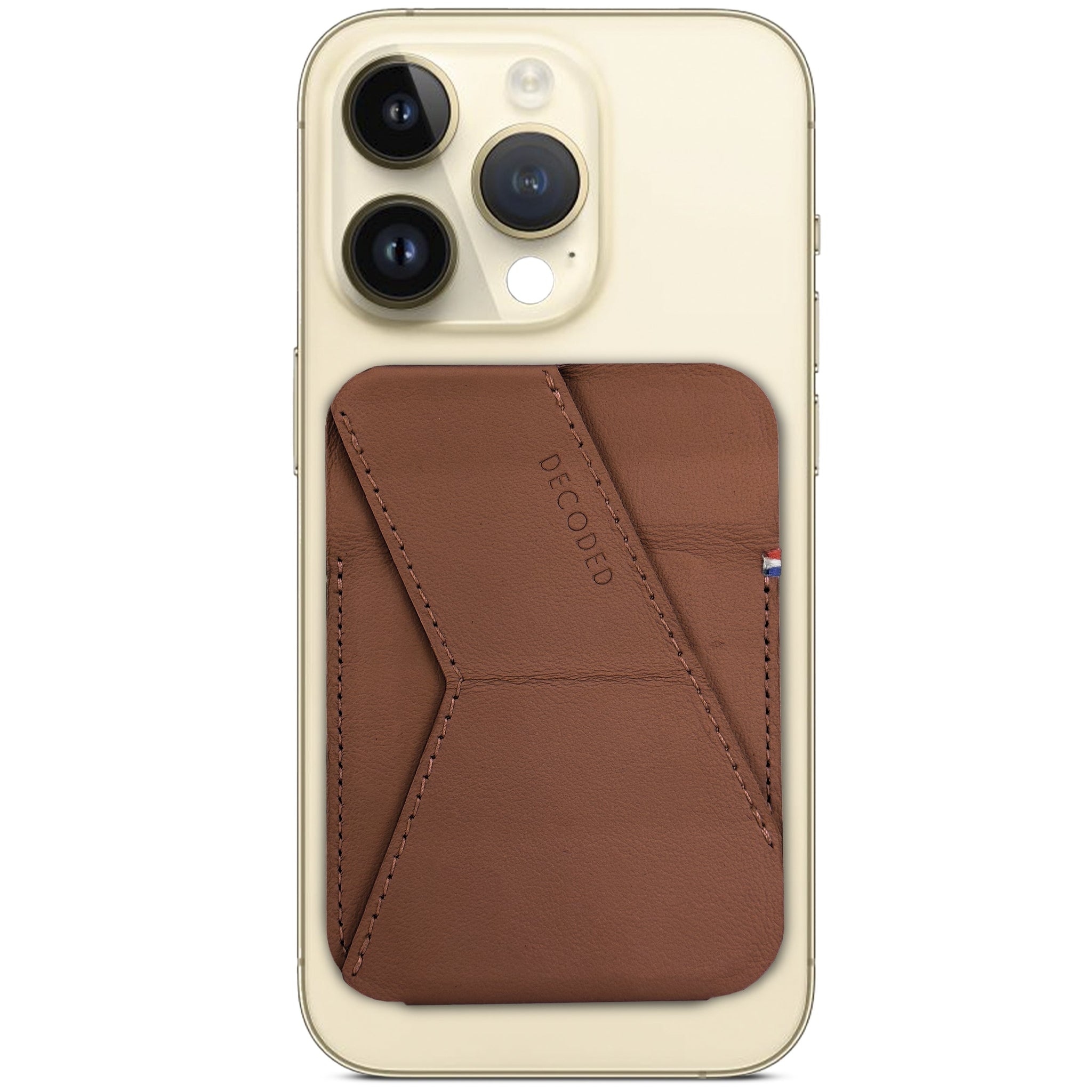 Leather MagSafe Wallet Stand | Tan