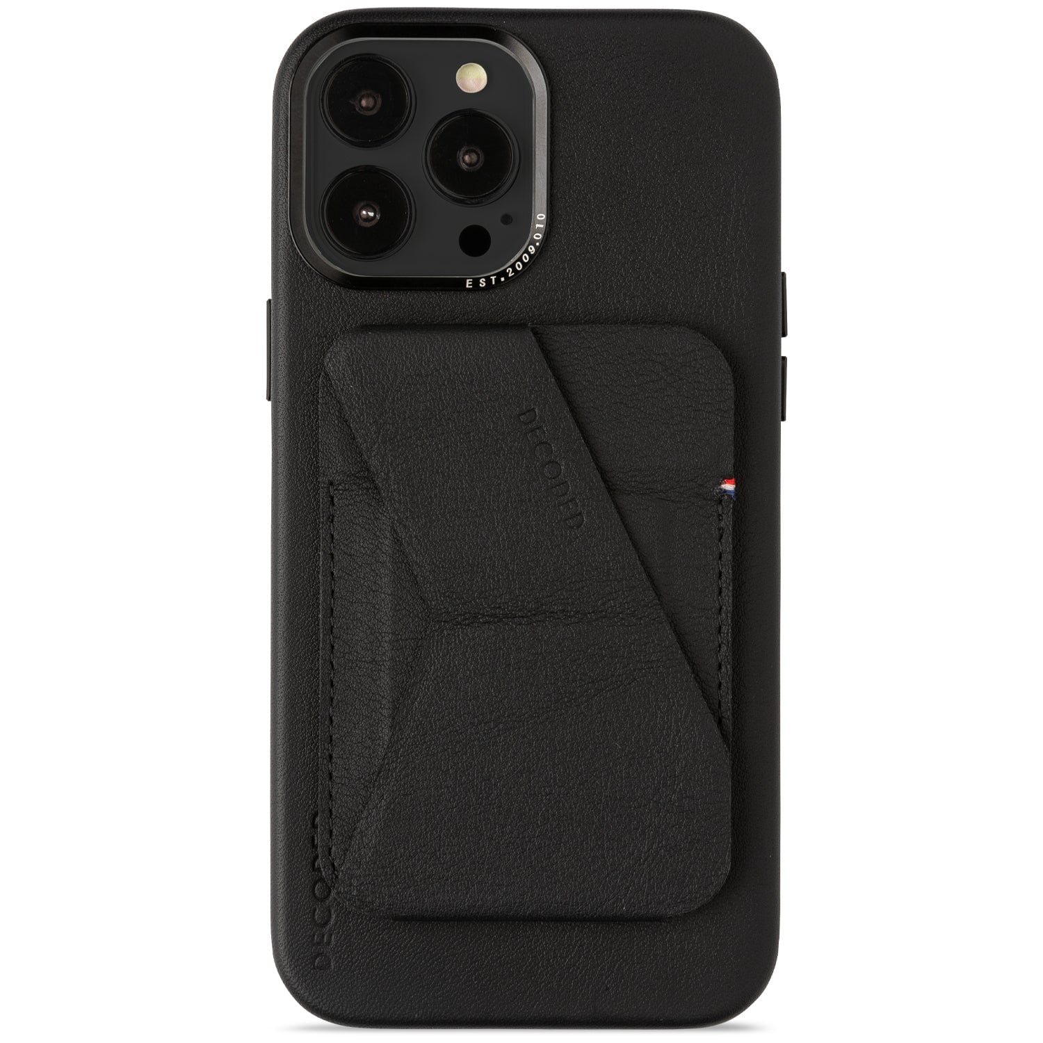 Leather MagSafe Card/Stand Sleeve | Black
