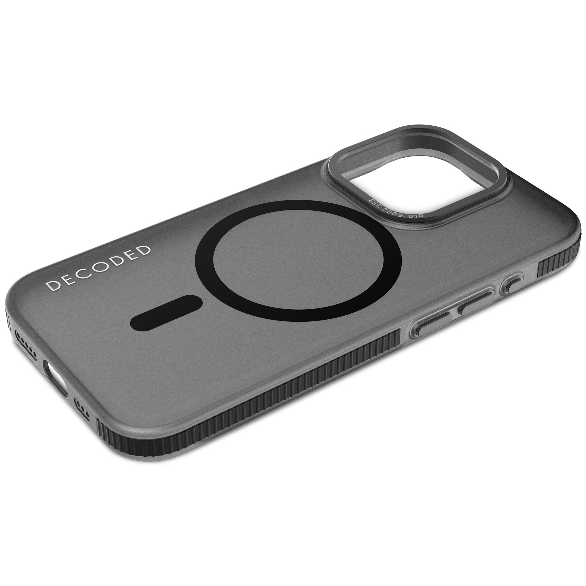 Recycled Plastic Grip Case iPhone 15 Pro - Transparant Black Recycled Plastic Grip Case iPhone 15 Pro - Transparant Black