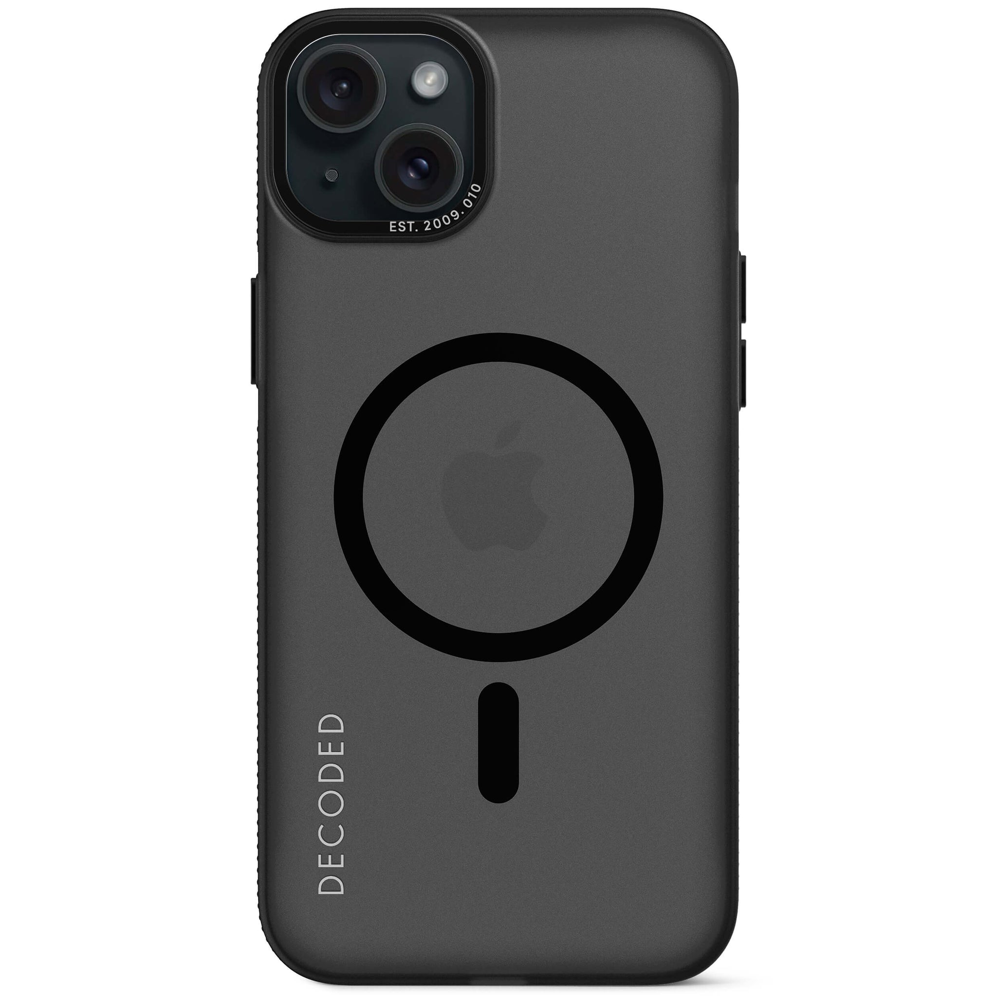 Recycled Plastic Grip Case iPhone 15 Plus - Transparant Black