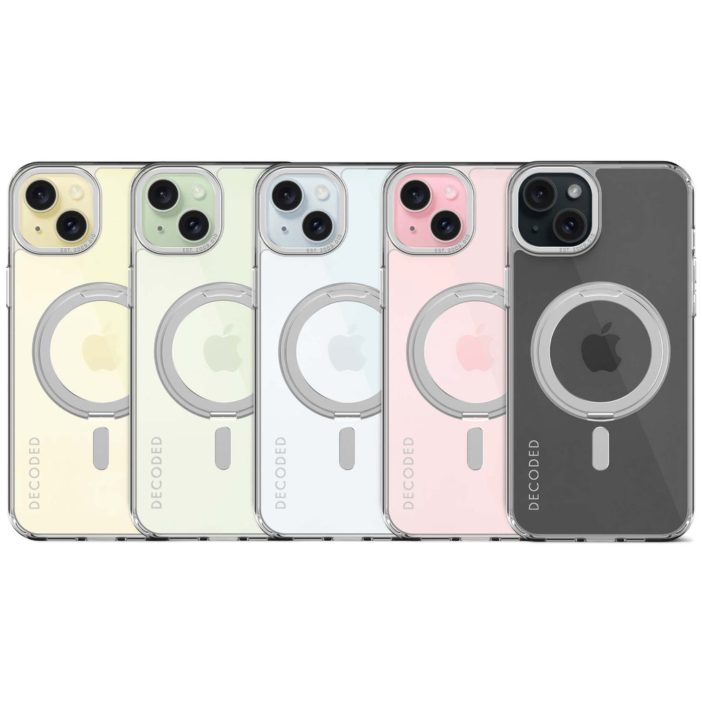 i15 Plus Recycled Transparant Loop Stand Back Cover